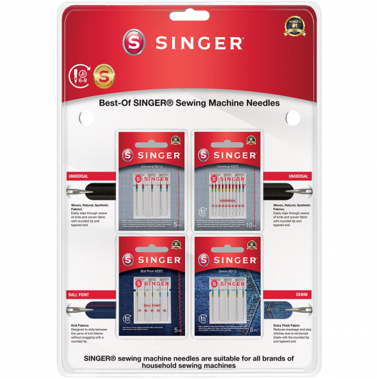 Accesorio MAQUINA DE COSER SINGER AGUJAS A4 25 AGUJAS